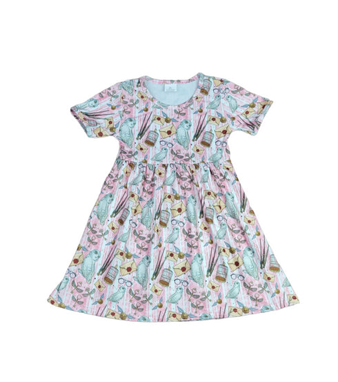 wizard-world-short-sleeve-milk-silk-dress Great Lakes kids - Sophia's Style-2